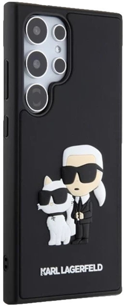 Etui plecki Karl Lagerfeld 3D Rubber Karl & Choupette na Samsung Galaxy S24 Ultra (S928) Czarne (3666339241988) - obraz 6