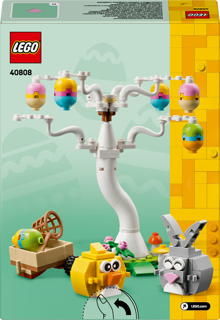 Конструктор LEGO Seasonal Пасхальный кролик и охота за куриными яйцами 140 деталей (40808) - изображение 5