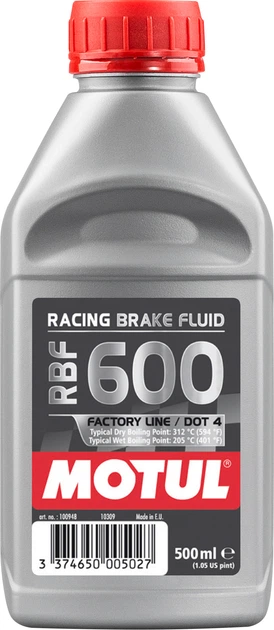 Гальмівна рідина Motul RBF 600 Factory Line 0.5 л 100949 (3374650005027) - зображення 1