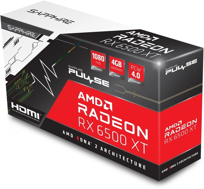 Відеокарта Sapphire Radeon RX 6500 XT Pulse OC 4GB GDDR6 (11314-07-20G) - изображение 7