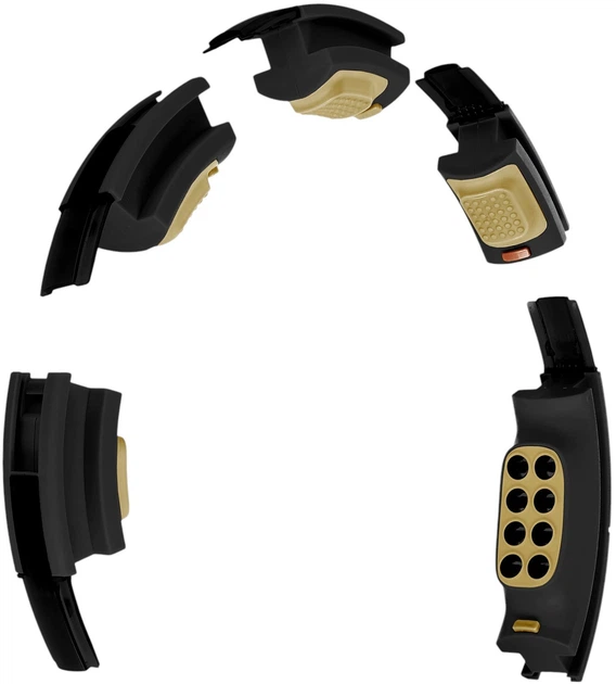 Hula-hop HMS HHM13 z magnesami, obciążnikiem i licznikiem czarno-złoty (5907695557633) - obraz 6