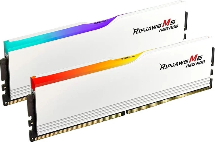 Pamięć RAM G.Skill Ripjaws M5 Neo RGB Dual-Kit DDR5-6000 32GB White (F5-6000J3636F16GX2-RM5NRW) - obraz 2