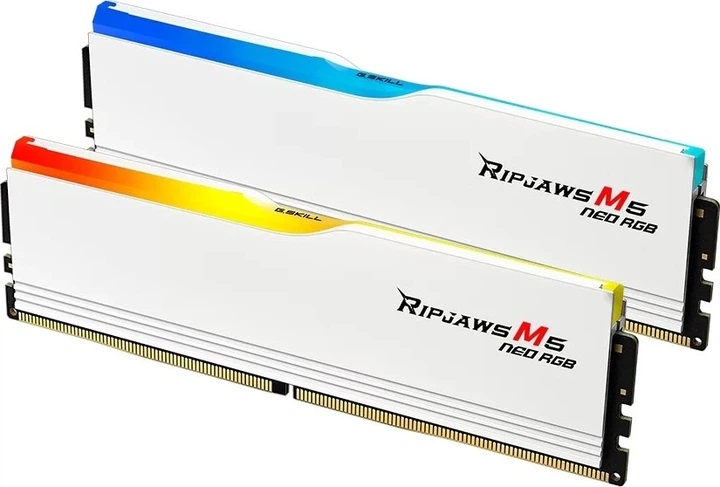 Pamięć RAM G.Skill Ripjaws M5 Neo RGB Dual-Kit DDR5-6000 32GB White (F5-6000J3636F16GX2-RM5NRW) - obraz 3