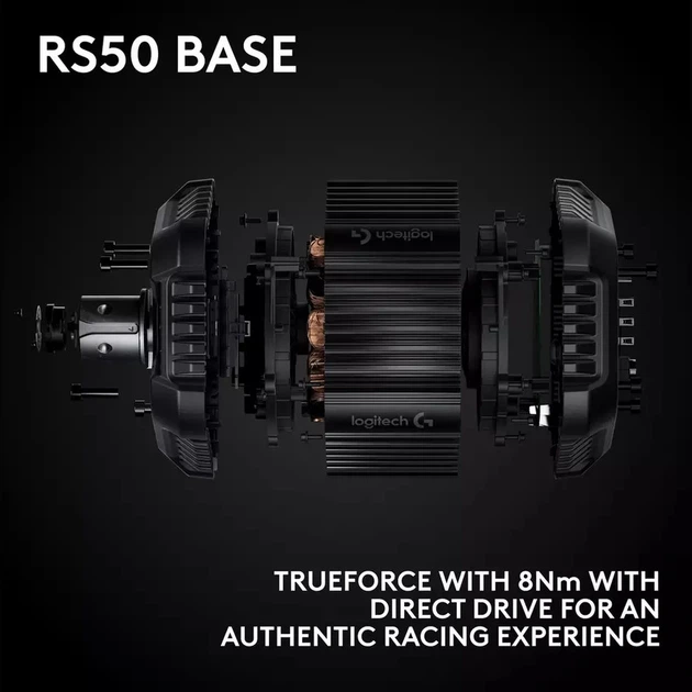 Дротове кермо Logitech G RS50 8 Nm Direct Drive Base and Steering Wheel for PlayStation & PC Black (941-000267) - зображення 4