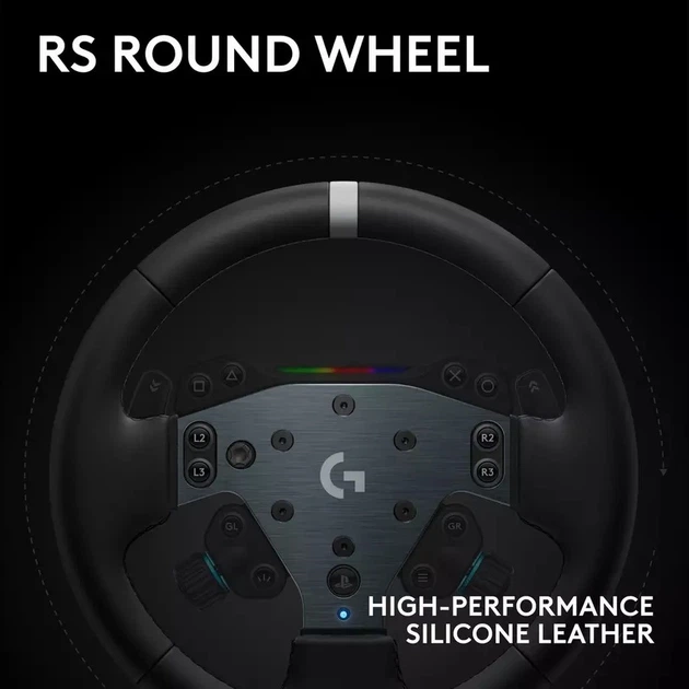 Дротове кермо Logitech G RS50 8 Nm Direct Drive Base and Steering Wheel for Xbox & PC Black (941-000274) - зображення 5