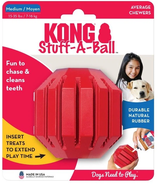 Іграшка для собак Kong Stuff-A-Ball M (35585141213) - зображення 1
