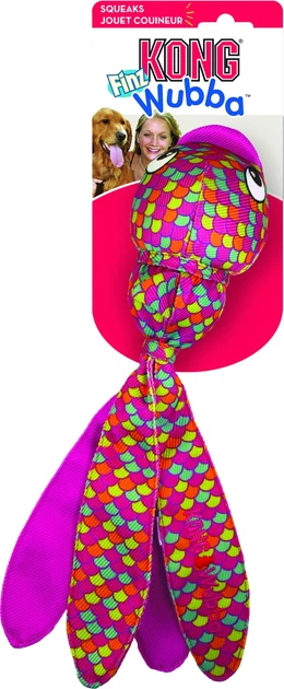 М’яка іграшка для собак Kong Wubba Finz Pink S (35585801780) - зображення 1