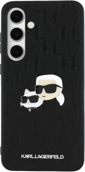 Etui Karl Lagerfeld Karl&Choupette Head Pin do Samsung Galaxy S24 FE Black (KLHCS24FEPGKLKCPK) - obraz 3