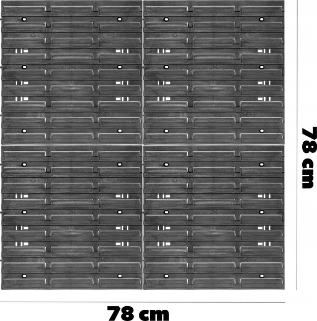 Tablica narzędziowa Kadax K6419 ścianka warsztatowa 78 x 78 cm (5903699455630) - obraz 2