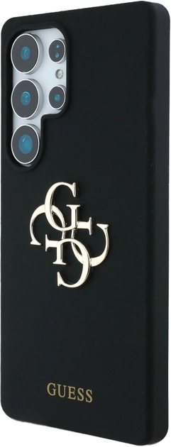 Etui Guess Big 4G Logo Bottom Script do Samsung Galaxy S25 Ultra Black (3666339449377) - obraz 2