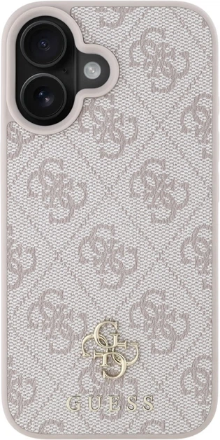 Etui plecki Guess HC PU 4G Small 4G and Classic MagSafe do Apple iPhone 16 Pink (3666339354398) - obraz 3