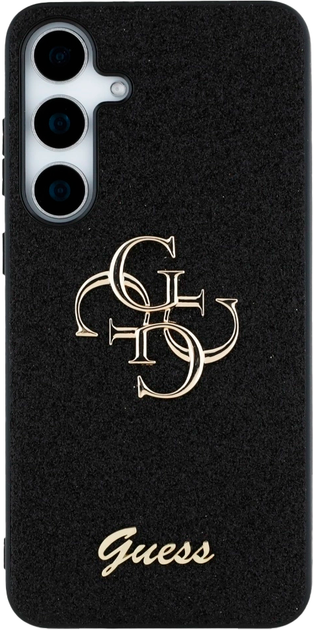 Панель Guess Fixed Glitter Big 4G Logo для Samsung Galaxy S25 Black (3666339449421) - зображення 3