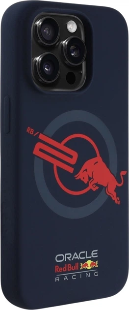 Etui plecki Red Bull HC Silicone ORBR20 Logo Red Lining MagSafe do Apple iPhone 15 Pro Navy Blue (3666339374303) - obraz 4