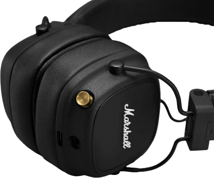 Słuchawki bezprzewodowe Marshall Major IV Czarne (7340055379458) (955555910186160) - Outlet - obraz 5