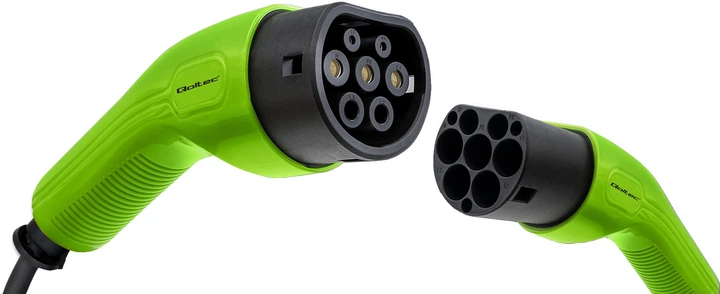 Кабель для зарядки електромобіля Qoltec EV Cable Type 2 for car charging 230В 7кВт 32А 5 м (955555909882712) - Уцінка - зображення 2