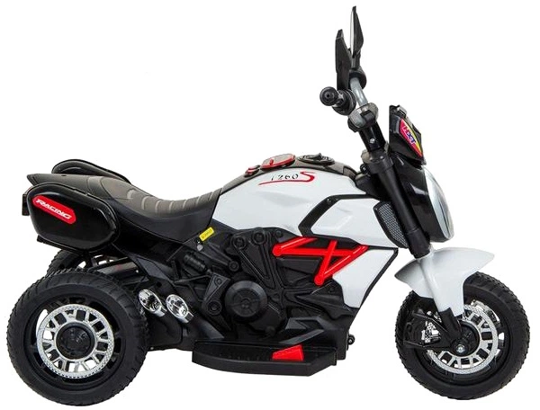 Motocykl elektryczny dla dzieci Enero Avalon 3-kołowy Biały (5902431033037) (955555909616698) - Outlet - obraz 4