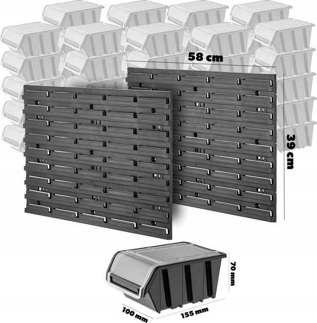Інструментальна дошка Kadax K7711 стінка для майстерні 116 x 39 см 50 елементів (5903699468630) - зображення 3
