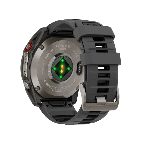 Смарт-часы Garmin Fenix 8 Pro 51 mm AMOLED Titanium with Graphite/Black Silicone Band (010-03199-10/11) - изображение 3