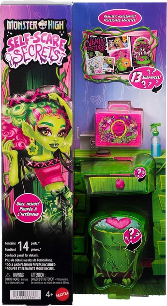 Кукла Монстер Хай Венера МакФлайтрап Monster High Venus McFlytraps Self-Scare Secrets Mattel JHK45 - Фото 6 Кукла Монстер Хай Венера МакФлайтрап Monster High Venus McFlytraps Self-Scare Secrets Mattel JHK45 - изображение 6