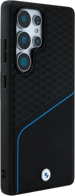 Etui BMW Textured and Smooth MagSafe do Samsung Galaxy S25 Ultra Black (3666339448769) - obraz 4