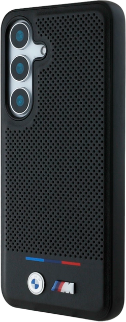 Etui BMW Tricolor Stripe MagSafe do Samsung Galaxy S25 Black (3666339448790) - obraz 2