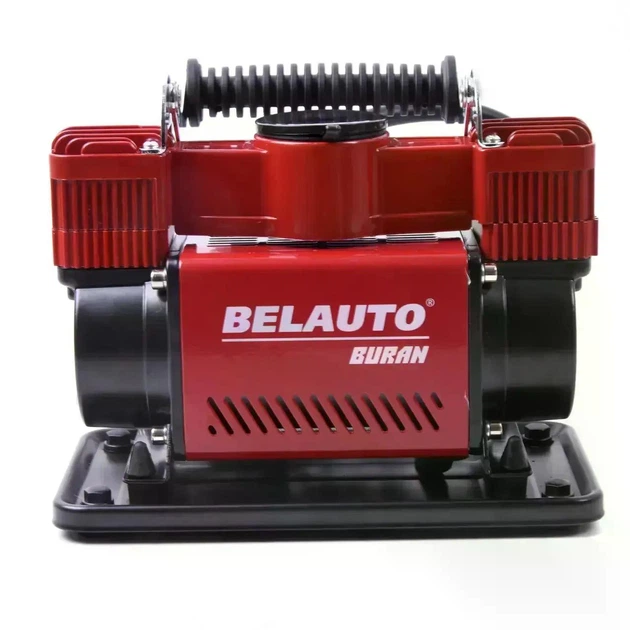 Компрессор автомобильный двухпоршневой BELAUTO Буран БК-46 10Атм/30A/90л - Фото 2 Компрессор автомобильный двухпоршневой BELAUTO Буран БК-46 10Атм/30A/90л - изображение 2