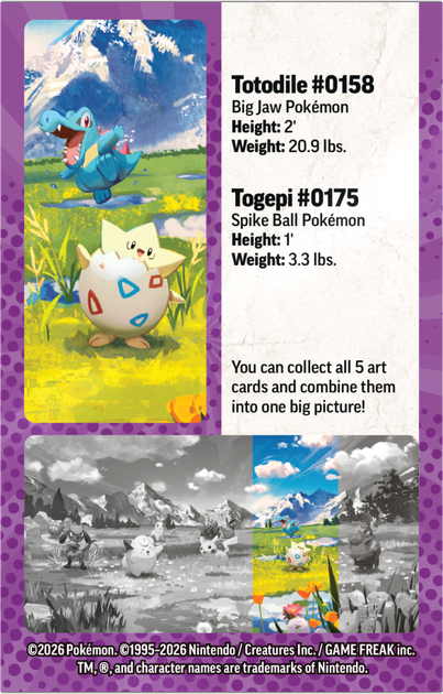 Zestaw kart Pokemon Pokemon TCG: ME 02.5 Mini Tin Togepi/Totodile(196214132955) - obraz 3