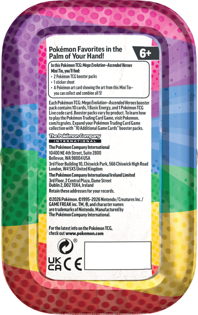 Zestaw kart Pokemon Pokemon TCG: ME 02.5 Mini Tin Togepi/Totodile(196214132955) - obraz 7