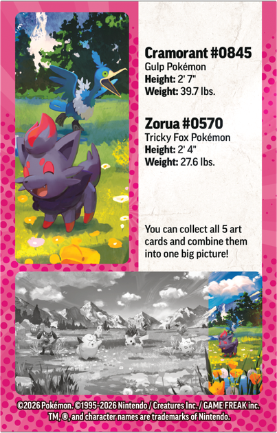 Zestaw kart Pokemon Pokemon TCG: ME 02.5 Mini Tin Zorua/Cramorant (196214133013) - obraz 3