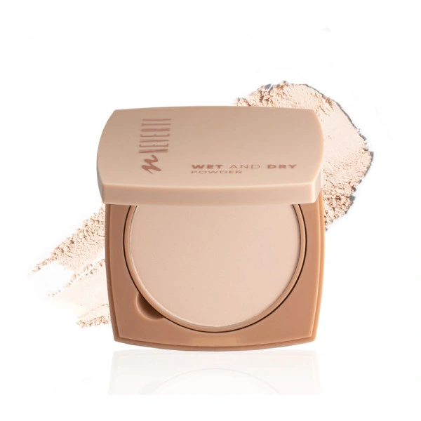 Крем-пудра для лица Neverti Wet & Dry Powder NP201, 001 Light porcelain (светлая фарфоровая), 9 г - изображение 3