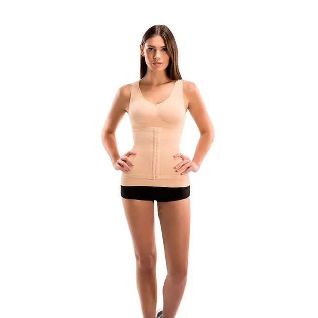 Женская стягивающая майка для коррекции фигуры Slim Comfy XL/XXL Beige - Фото 3 Женская стягивающая майка для коррекции фигуры Slim Comfy XL/XXL Beige - изображение 3