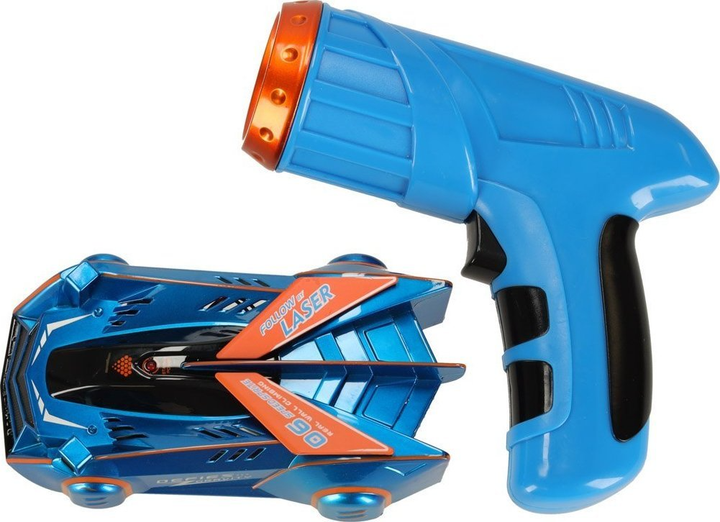 Samochód zdalnie sterowany Runion Laser Carna pilocie laserowym jeździ po ścianie i suficie Niebieski (5903039752887) - obraz 2