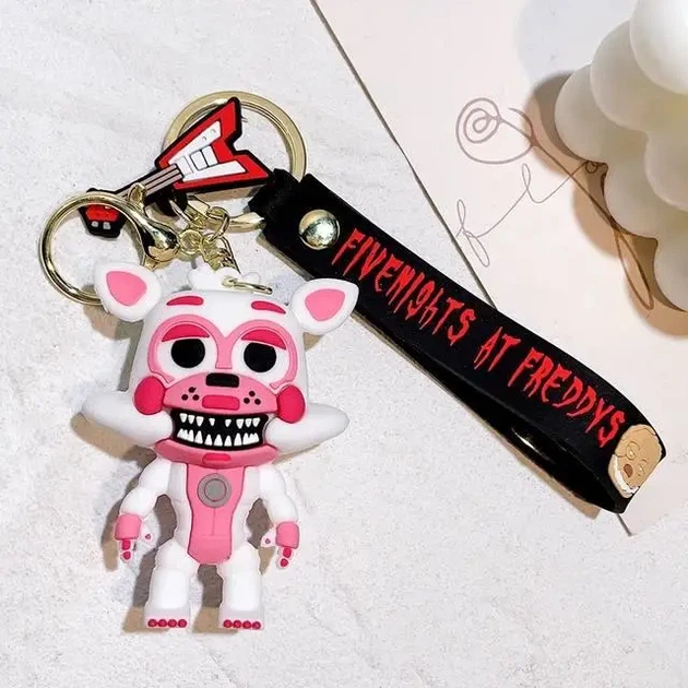 Брелок Фантайм Фоксі (Funtime Foxy) / Mangle. "Five Nights at Freddy's" на ключи - Фото 1 Брелок Фантайм Фоксі (Funtime Foxy) / Mangle. "Five Nights at Freddy's" на ключи - изображение 1