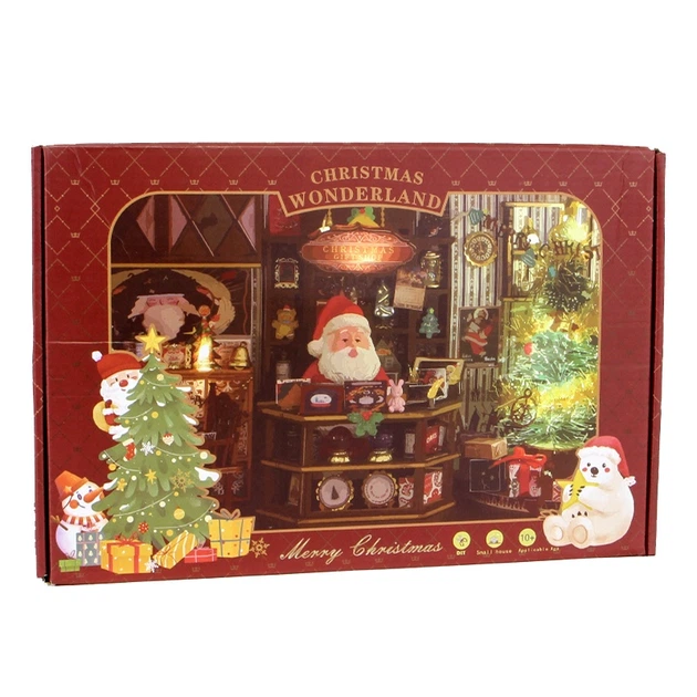 Магический дом конструктор DIY House ET001-B Christmas Wonderland сборный румбокс с освещением - Фото 6 Магический дом конструктор DIY House ET001-B Christmas Wonderland сборный румбокс с освещением - изображение 6