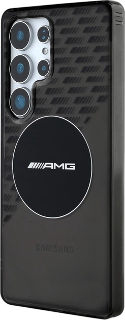Etui plecki AMG Transparent Rhombs MagSafe do Samsung Galaxy S25 Ultra Black (3666339422103) - obraz 2