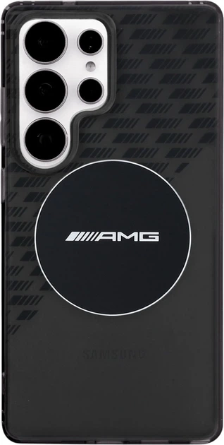 Etui plecki AMG Transparent Rhombs MagSafe do Samsung Galaxy S25 Ultra Black (3666339422103) - obraz 3