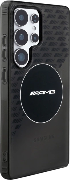Etui plecki AMG Transparent Rhombs MagSafe do Samsung Galaxy S25 Ultra Black (3666339422103) - obraz 4