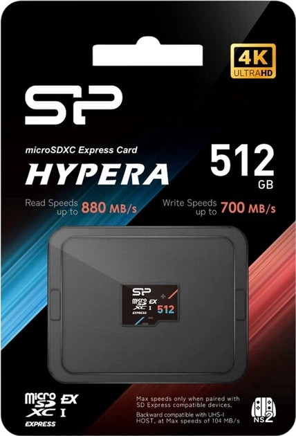 Карта пам'яті Silicon Power Hypera Express Card microSDXC 512 GB UHS-I U3 V30 Class 10 (SP512GBSTEI31V10) - зображення 2