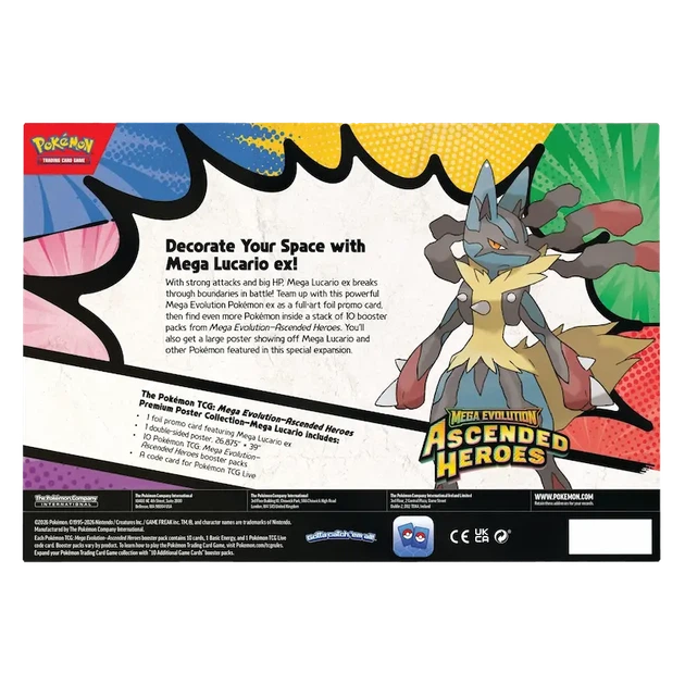Zestaw kart Pokemon Pokemon TCG: Q1 Prem Poster Collection MegaLucario (196214131095) - obraz 2