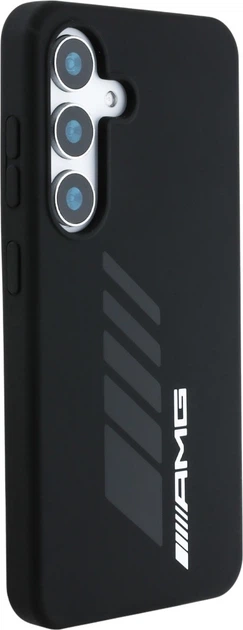 Etui plecki AMG Oversize Rhombs MagSafe do Samsung Galaxy S25 Black (3666339422295) - obraz 4