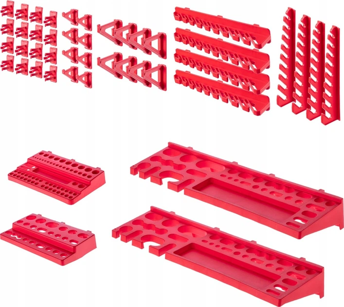 Tablica narzędziowa Kadax K7662 ścianka warsztatowa 116 x 78 cm 80 elementów (5903699468142) - obraz 7