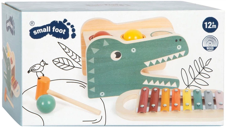 Ксилофон дерев’яний з лавкою Small Foot Safari 5 шт. 12461 (4020972124616) - зображення 4