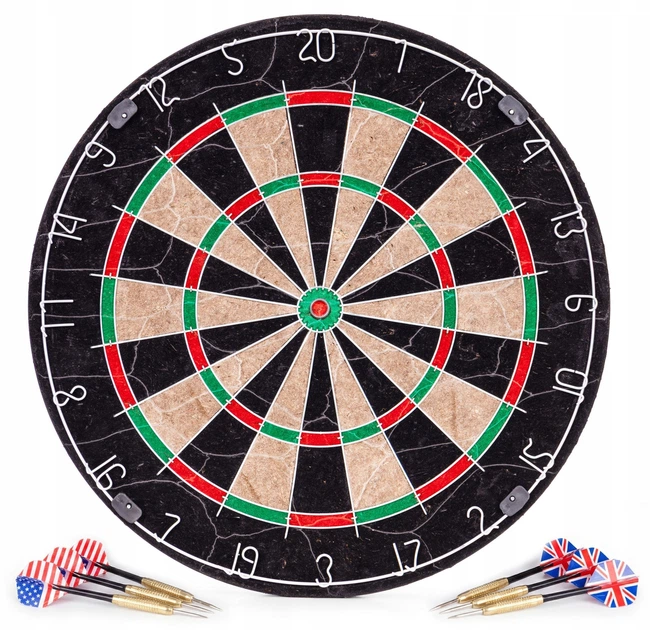 Дартс EcoToys сизалева дошка набір 6 дротиків 46 см (AP-301) (5905817008919) - зображення 2