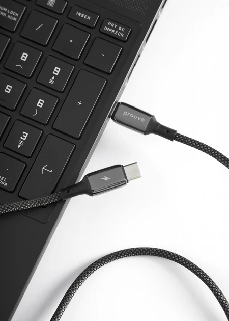 Кабель Proove Dense Metal USB to Type-C 3A 2 м Black (643590001) - Фото 7 Кабель Proove Dense Metal USB to Type-C 3A 2 м Black (643590001) - зображення 7