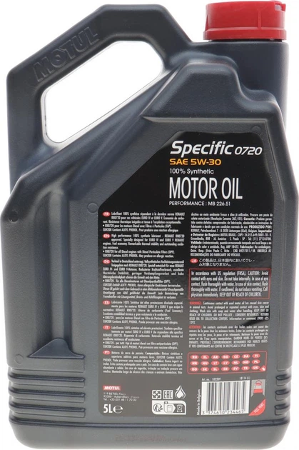 Olej silnikowy Motul Specific 0720 5W-30 5 l 102209 (3374650234465) - obraz 2