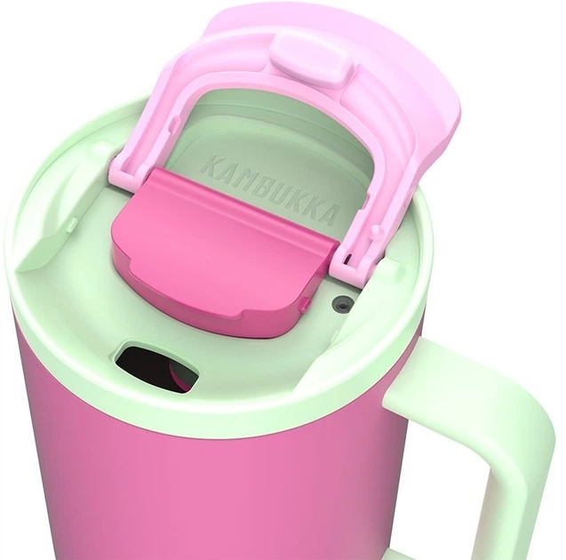 Kubek termiczny Kambukka Rio Bubblegum Mint 11-08004 950 ml Różowy z miętowym (5407005144336) - obraz 4