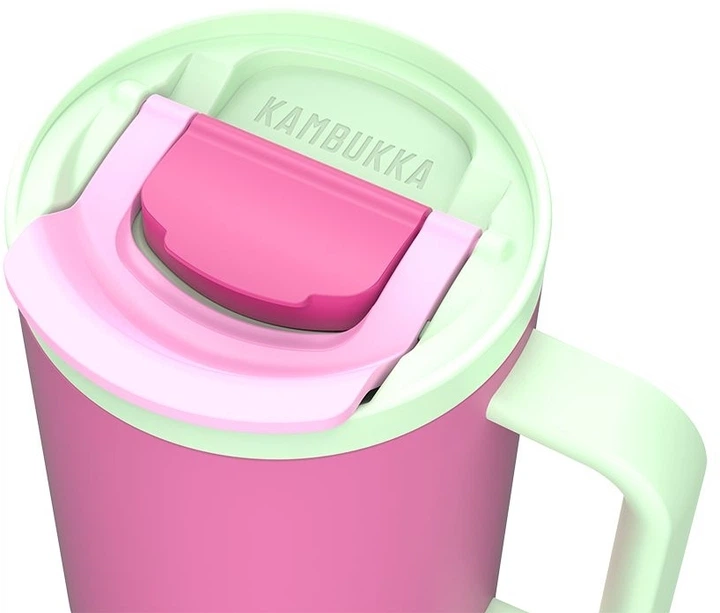 Kubek termiczny Kambukka Rio Bubblegum Mint 11-08004 950 ml Różowy z miętowym (5407005144336) - obraz 7