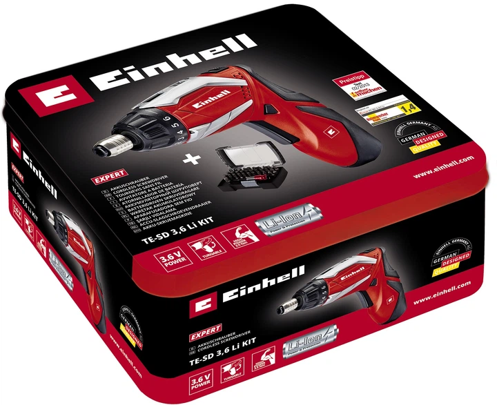 Акумуляторна викрутка Einhell TE-SD 3.6 Li Kit 4513495 (4006825598575) - зображення 4