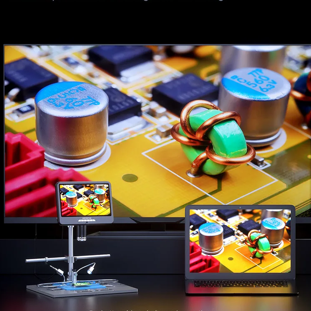 Цифровой микроскоп Andonstar AD210S Plus для пайки 10,1 дюйма HDMI для ремонта электроники - изображение 7