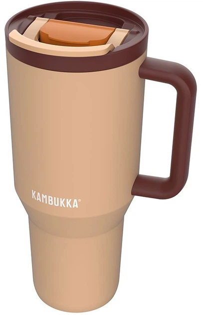 Kubek termiczny Kambukka Rio Almond Dream 950 ml Beżowy z brązowym (11-08001) (5407005144305) - obraz 2